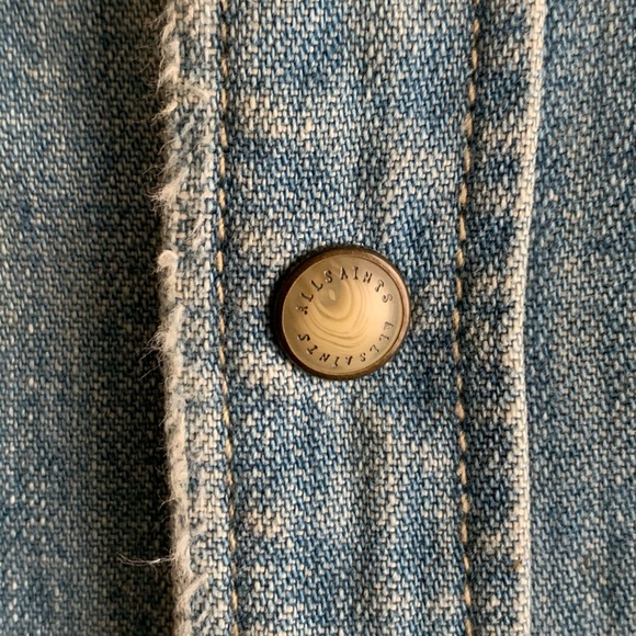 All Saints Denim Western Shirt - Picture 5 of 9